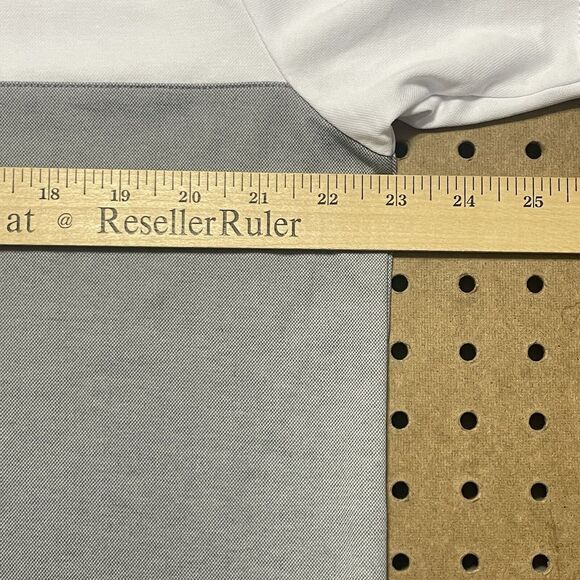 NWT Travis Mathew First Timer Golf Performance Polo Shirt Peru White Gray L Men - Picture 9 of 10